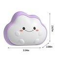 thumbnail image 3 of PATLOLLAV Hand Warmers, Rechargeable Cute Cloud Electric Hand Warmer 8-Color Lights Reusable Heater Portable Pocket Heater Fast Dual-Sided Heating Winter Gifts for Holiday Hunting Camping Golf, 3 of 5