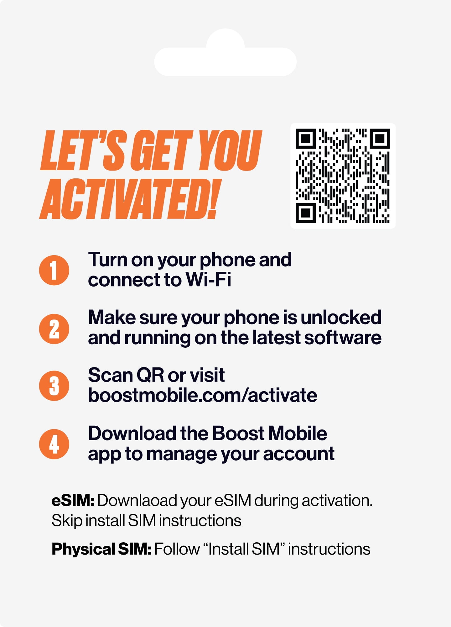 Boost Mobile BYOD SIM Card Starter Kit