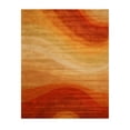 thumbnail image 2 of Hand-tufted Wool Orange Contemporary Abstract Desert Rug, 2 of 8