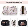 thumbnail image 5 of Bolsa de cosméticos de gran capacidad para enfermeras, bolsa de maquillaje de cuero resistente al agua, neceser para mujer, regalo de enfermera, kit de artículos de tocador, 5 of 5
