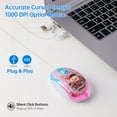 thumbnail image 3 of AOOOWER 2 in 1 Type C USB Wire Mouse 7 LED Backlight 1000DPI 3 Buttons Mouse for Laptop, 3 of 17
