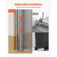 thumbnail image 3 of KFFKFF Retractable Baby Gate, 34-inch Height, Expands up to 55-inch Width, Safety Gate for Children or Pets, Durable Mesh Design, Simple Installation for Stairs, Doorways, Hallways, and Play Areas, 3 of 9