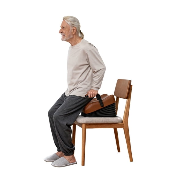 VOCIC Portable Electric Seat Lift Assist with Wired Remote, 400 lb Capacity, Brown