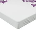 thumbnail image 2 of Ambesonne Mauve Fitted Sheet, Lilium Floral Branch, Queen Size, Violet, 2 of 3