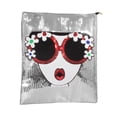 thumbnail image 1 of Bolsa De Mano y Hombro La Merced Con Figura De Lentes y Lentejuelas, 1 of 6