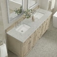 thumbnail image 3 of James Martin Vanities 424-V72-BKO-3EJP Lorelai 72" Double Basin Wood Vanity Set - Black, 3 of 7