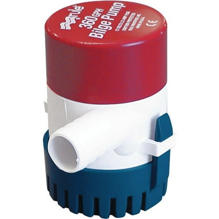 360 Gph Pump - Rule Round Compact Non-Automatic Bilge Pump