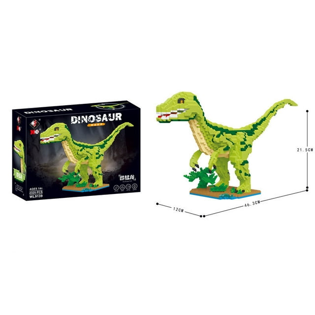 Serie de bloques de construcción de partículas Juguetes educativos Dinosaurio 9137-9142 Bloques de construcción