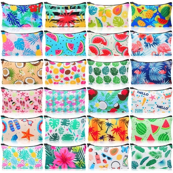 Bolsas de maquillaje SilTriangle Tropical Canvas 24 piezas