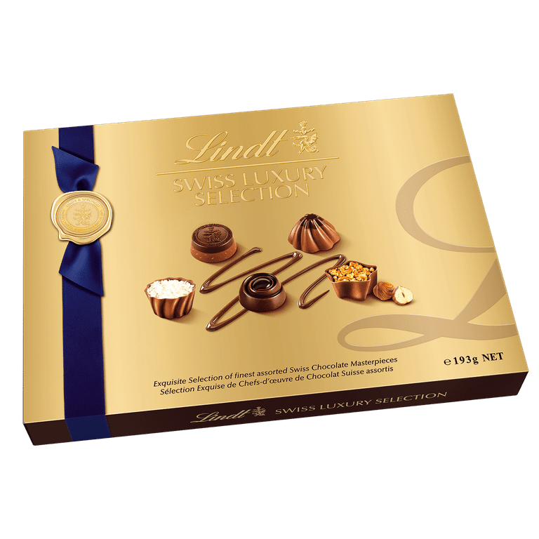 Lindt SWISS LUXURY SELECTION Assorted Chocolate Pralines Gift Box