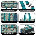thumbnail image 3 of Teacher Tote Bag,Dachshund and Flower Teacher Utility Tote Bag,Large Work Tote Bags for Women with Multiple Pockets,Top Zipper Closure,13.8x10.6x6.7 Inch, 3 of 4