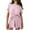ZA Pink, variant on Zszcpp Young Adult Outfits Sets Women Shorts Set Linen Short Sleeve Plus Size Relaxed Fit High Waisted Mini Cotton Going Out Outfit Clothing Suits