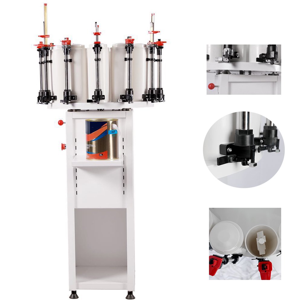 INTBUYING Paint Colorant Dispenser with 12 Canister Base for Art Paint