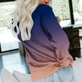 thumbnail image 4 of Jsaierl Womens Sweatshirts Plus Size Gradient Trendy Sweatshirts Round Neck Tunic Pullover Tops Oversized Long Sleeve Shirts Fall Saving, 4 of 5
