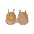 thumbnail image 3 of Aojekbee Baby Boy Girl Corduroy Overalls Casual Duck Embroidery Sleeveless Romper Toddler Summer Jumpsuit, 3 of 10