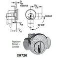 thumbnail image 2 of Compx C8726 Serrure pour Boîte aux Lettres Riopel, 2 of 2