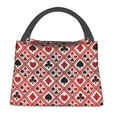 thumbnail image 2 of Vsdgher Poker Print Insulated Reusable Bags with Sturdy Zipper and Handles, Foldable Totes for Hot or Cold Food Bring or Delivery, 2 of 8