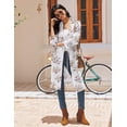 thumbnail image 5 of Ekouaer Robes for Women Waffle Knit Bathrobe Lightweight Kimono Robe Knee Length Loungewear with Pockets, 5 of 6