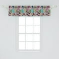 thumbnail image 2 of Ambesonne Hipster Window Valance, Woman Clothing Fashion, 42" x 12", Multicolor, 2 of 3