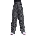 thumbnail image 1 of Seyurigaoka Men Women Winter Warm Windproof Waterproof Ski Pants Solid Color/Camouflage High Waist Snow Pants Outdoor Camping Insulated Trousers, 1 of 3
