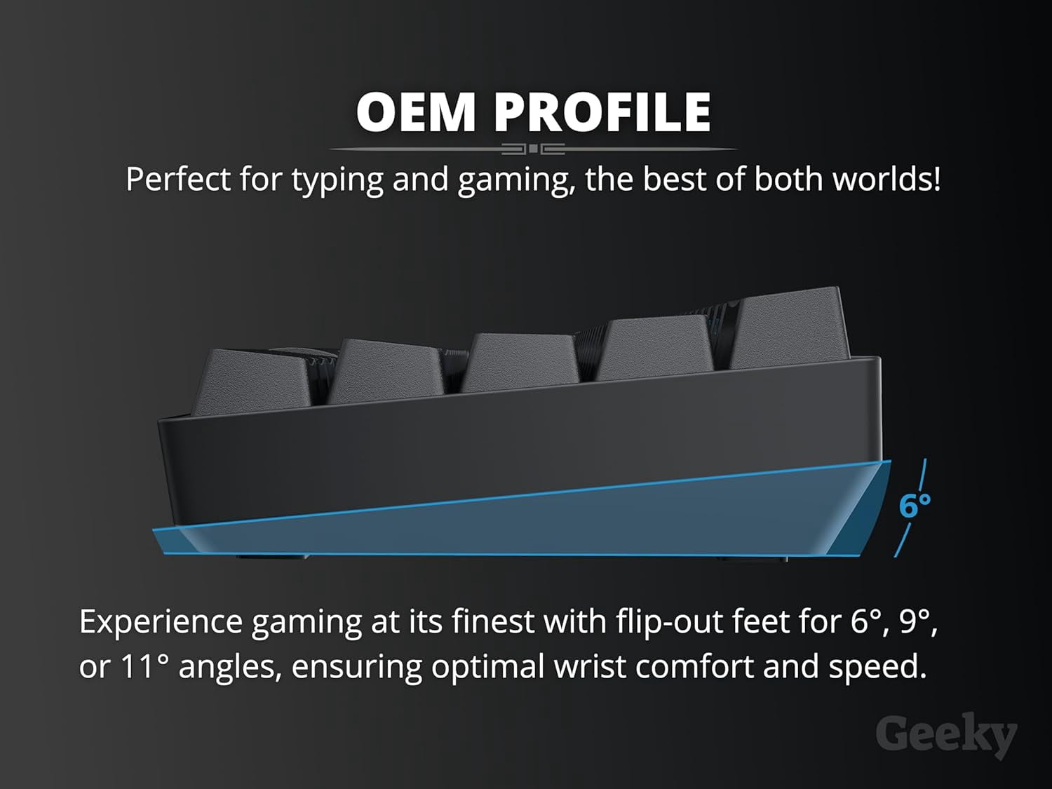 Geeky GK80 TKL Tenkeyless | Hot Swappable Mechanical Gaming Keyboard | 87 Keys Multi Color RGB LED Backlit for PC / Mac Gamer | ANSI US American Layout ( Black , Mechanical Brown )