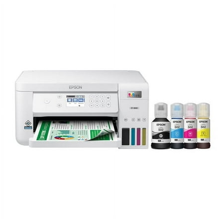 Epson EcoTank ET-3830 Wireless Color All-in-One Cartridge-Free Supertank Printer with Scan, Copy, Auto 2-sided Printing and Ethernet ? The Perfect Printer for Productive Families