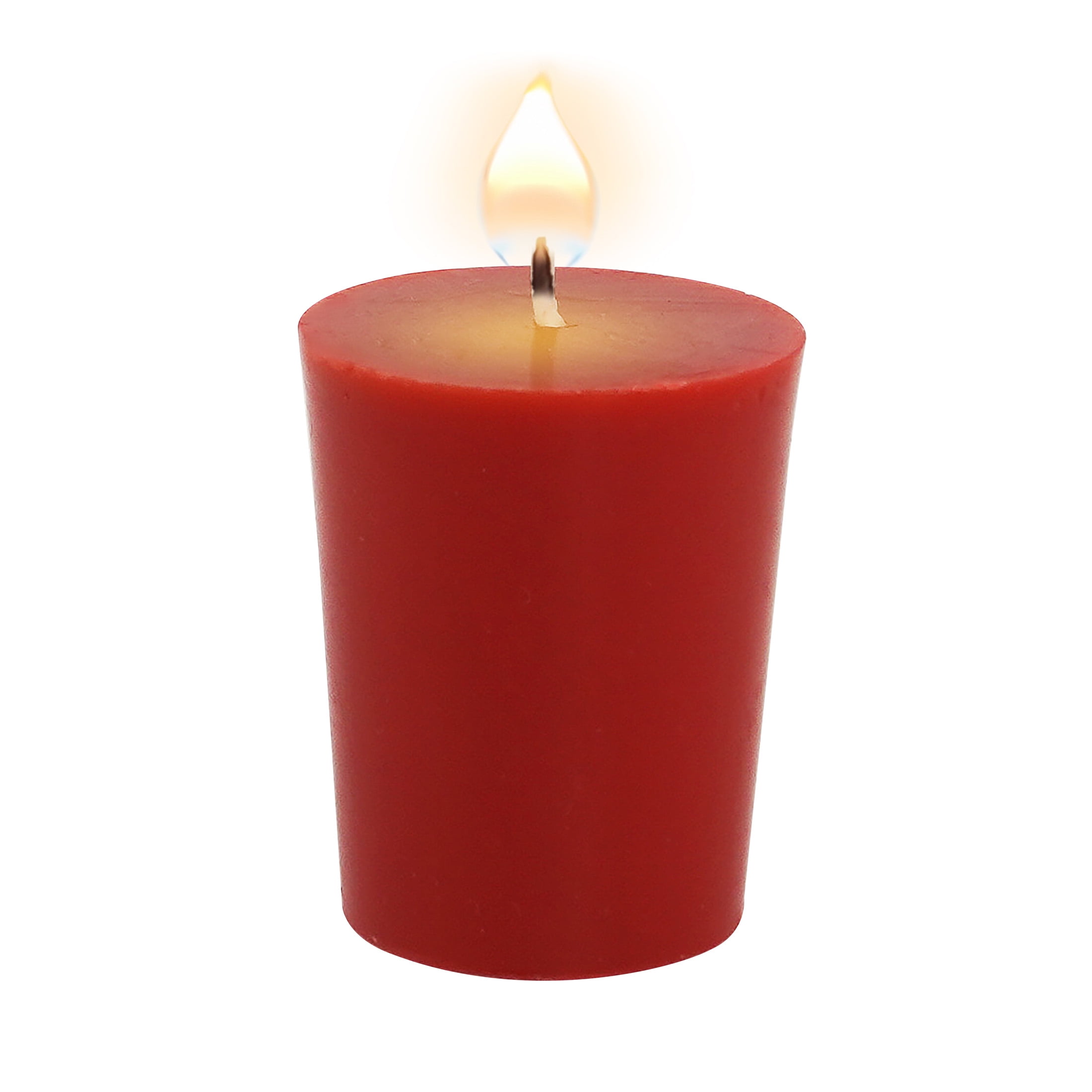 Mainstays Paraffin Wax Votive Candles, Unscented, Red, 4 Pack
