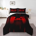 thumbnail image 4 of Juego de Edredón para Niños Feelyou Queen Size Gamer Rojo y Negro, 4 of 8