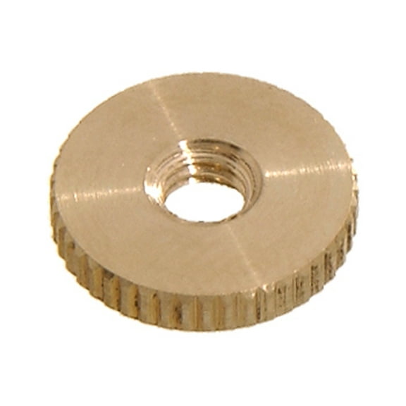 B&P Lamp® 8/32F Knurled Brass Nut