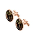 thumbnail image 2 of Saint Patrick's Day Men Cufflink Set for Business Attire, Made of Stainless Steel, Ideal for Formal Occasions, 2 of 6