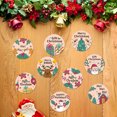 thumbnail image 1 of 90 Uds etiquetas adhesivas de Navidad suministros de decoración de fiesta redonda (A), 1 of 6