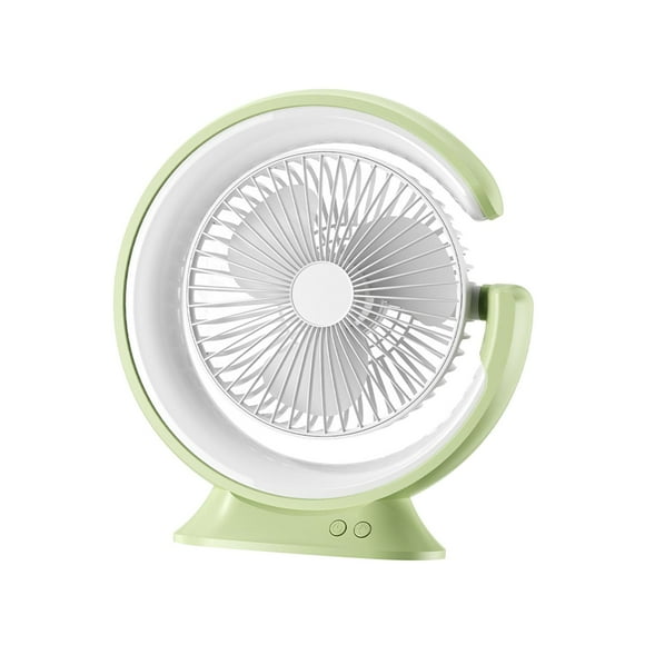Ventilador personal Lámpara Ventilador Luces LED Compacto Bajo ruido 180 degree Giratorio Ventilador de escritorio portátil Mini ventilador para automóvil Verde mayimx Luz de ventilador de escritorio