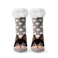 thumbnail image 2 of IROINNID Ankle Socks for Men and Women Christmas Gifts Winter Warm Cotton Plush Thicker Anti-slip Floor Socks Knit Soft Socks Clearance,Gray, 2 of 2