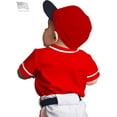 thumbnail image 2 of Ma Croix Kids Baseball Button Down Jersey Youth Active Athletic Uniform, 2 of 4