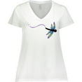 thumbnail image 3 of Inktastic Dragonfly Women's Plus Size V-Neck T-Shirt, 3 of 5