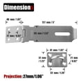 thumbnail image 2 of Pasador de seguridad para puerta JQK DL130-BN de acero inoxidable de 5 pulgadas, 2 of 8