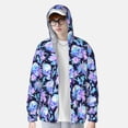 thumbnail image 3 of Picia flower Skull star Women's Men's UPF 50+ Sun Protection Hoodie Shirt Long Sleeve SPF Fishing Outdoor UV Hiking Lightweight Shirts-X-Large, 3 of 9
