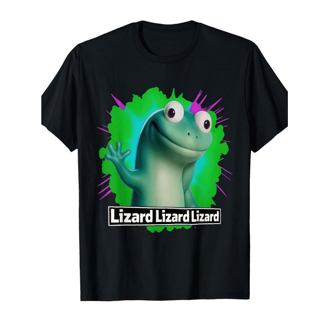 Funny Weirdcorel Women Menrdrdrd Meme T-Shirt - Soft Preshrunk Cotton, Vibrant Green Frog Design with "Lizard Lizard" Text, Casual Crew Neck, Short Sleeve, Perfect for Casual attire, allseason Tshirt