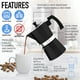 thumbnail image 4 of 12 tazas Moka Pot Espresso Zulay Premium, a prueba de fugas, color negro, 4 of 8