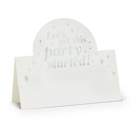 

Set of 1 Party Started Folded Place Cards 12 Pieces