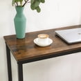 thumbnail image 5 of Industrial Narrow Bar Table, 15.7" x 39.4" x 35.4", Rustic Brown & Ink Black,High Pub Table, 5 of 6
