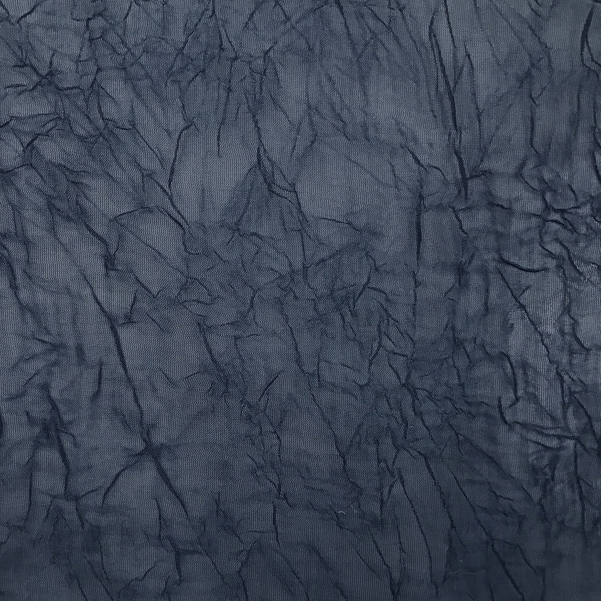 No. 918 Erica Crushed Voile Sheer Grommet Curtain Panel, 51"x63", Navy