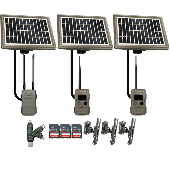 Cuddeback CuddeLink Wireless 3rd Gen Trail Camera with Cell Home Trail Camera Bundle (2 Pack)