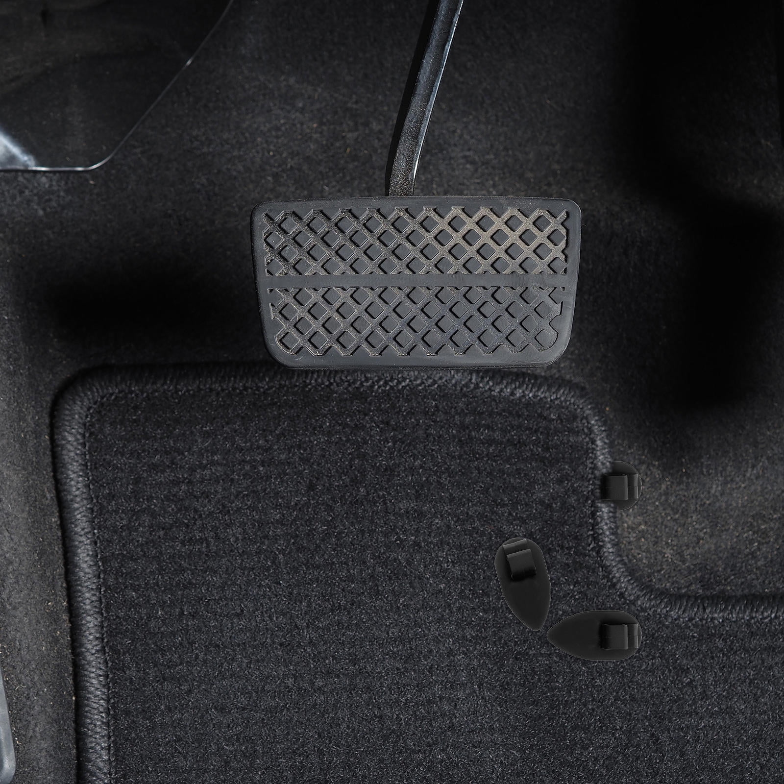 HONMEET 10Pcs Car Floor Mat Clips Black Plastic for Car Floor Mat Anchoring