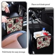 thumbnail image 4 of Qxltty Red Rose Car Dumpster Collapsible Rear Seat Suspension Trash for Front Seat Center Console in Vehicle, 4 of 8