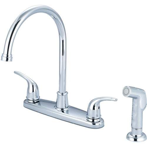 Olympia Faucets Double Handle Kitchen Faucet with Side Spray