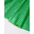 thumbnail image 5 of YONGHS Women Sequin Mini Pleated Skirt Elastic Waist A-line Hip Hop Jazz Dance Skort Skirt Green L, 5 of 7