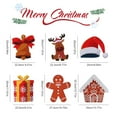 thumbnail image 5 of 6Pcs Candy Christmas Decorations Outdoor - Peppermint Xmas Yard Stakes - Holiday Decor Signs for Home Lawn Pathway Walkway Candyland Themed Party, 5 of 7