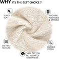 thumbnail image 2 of All Design Quick-Dry, Soft & High Absorbent Bath Towels Cotton Turkish Bath Towel Set of 6 | Daily Use 100% Cotton Towels for Bathroom, Airbnb, Gym & More | Bathroom Towels Set (6 Pcs, Ivory Lace), 2 of 5