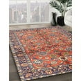 thumbnail image 2 of Ahgly Company Indoor Square Contemporary Brown Red Abstract Area Rugs, 7' Square, 2 of 6